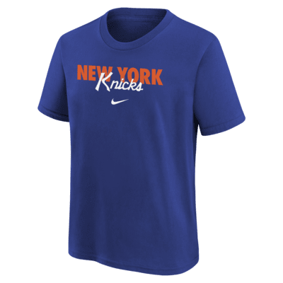 Playera Nike de la NBA para niños talla grande New York Knicks DNA