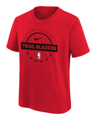 Детская футболка Portland Trail Blazers Big Kids' Nike NBA Practice