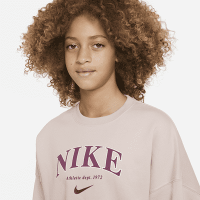 Nike Sportswear Big Kids' (Girls') Fleece Sweatshirt