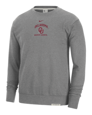 Мужской свитшот Oklahoma Standard Issue Nike College Fleece Crew-Neck