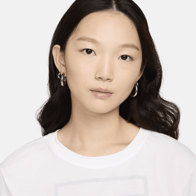나이키 헤리티지 여성 드라이 핏 반팔 크롭 탑