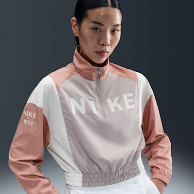 나이키 스포츠웨어 여성 우븐 경량 쿼터집 재킷