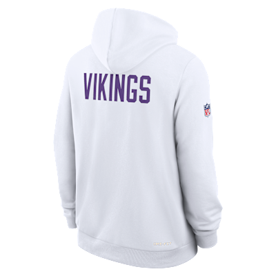 Sudadera con gorro sin cierre Nike Dri-FIT de la NFL para hombre Minnesota Vikings Alt 2 Tight Coverage Sideline