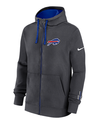 Мужское худи Buffalo Bills Playbook Page Club Nike NFL Full-Zip Hoodie