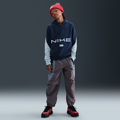 Dzianinowa bluza z kapturem dla dużych dzieci Dri-FIT Nike Multi