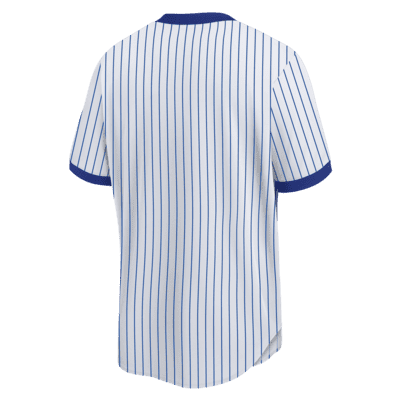 Cooperstown CHICAGO CUBS Blue Red Throwback V-Neck Baseball Jersey