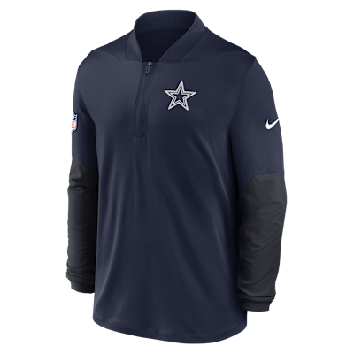 Dallas Cowboys Feel The Pressure Men's Nike Dri-FIT NFL 1/2-Zip Top