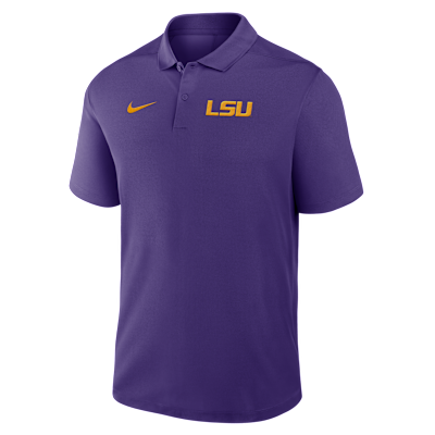 LSU Primetime Victory Primary Logo Men's Nike Dri-FIT College Polo