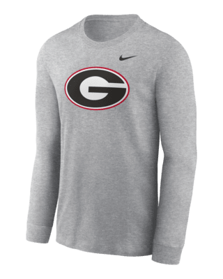 Мужская футболка Georgia Bulldogs Primary Logo Nike College Long-Sleeve