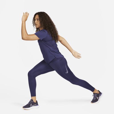 Leggings con gráfico de 7/8 de tiro medio con bolsillos para mujer Nike Fast