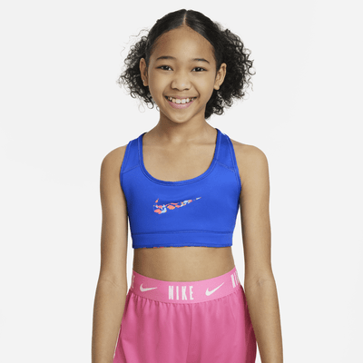 Nike Swoosh Older Kids' (Girls') Reversible Sports Bra