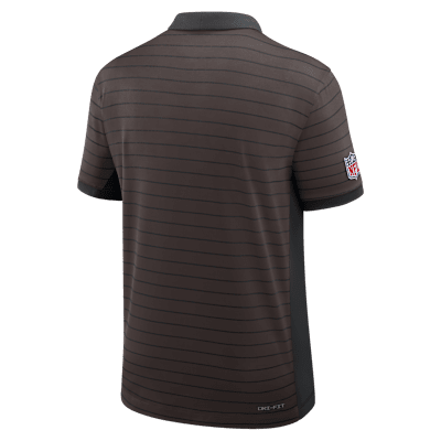 Cleveland Browns Sideline Victory Stripe Men's Nike Dri-FIT NFL Polo
