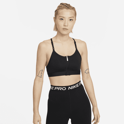 nike indy zip bra