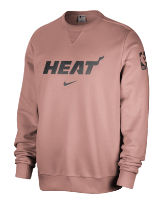 Мужской свитшот Miami Heat Standard Issue Nike Dri-FIT NBA Crew-Neck