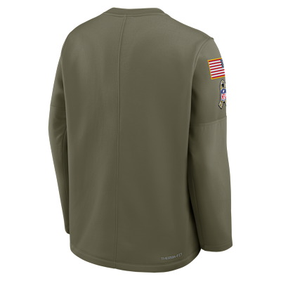 Dallas Cowboys Salute to Service Sideline Triumphant Win Coach Men's Nike NFL Pullover Crew