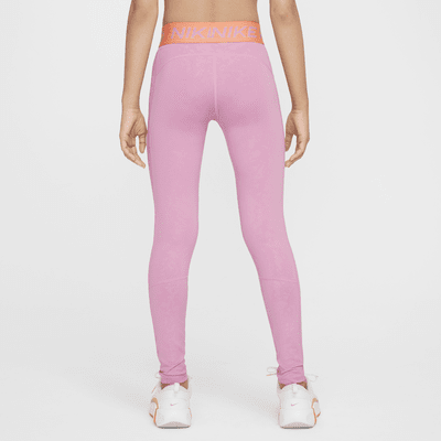 Nike Pro Girls' Dri-FIT Mid-Rise Leggings