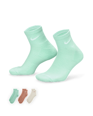 Unisex носки Nike Everyday Plus Cushioned Training Ankle Socks (3 Pairs) для тренировок