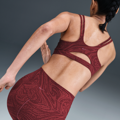 Bra deportivo estampado de baja sujeción con almohadillas para mujer Nike Zenvy