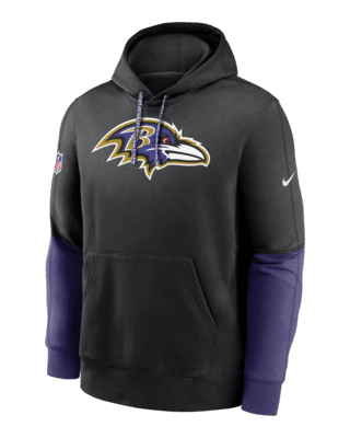 Мужское худи Baltimore Ravens Sideline Team Issue Club Nike NFL Pullover Hoodie