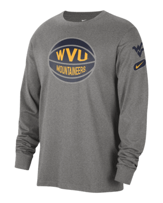 Мужская футболка West Virginia Fast Break Nike College Long-Sleeve