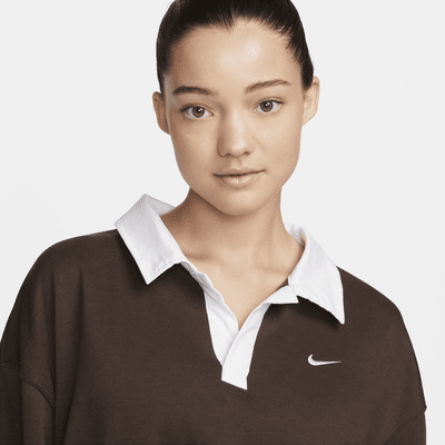 Polo de manga larga oversized para mujer Nike Sportswear Essential