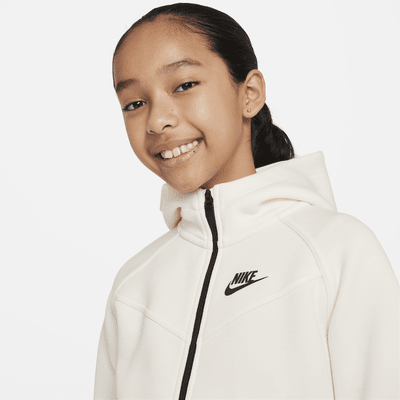 Nike Sportswear Tech Fleece Big Kids' (Girls') Full-Zip Hoodie. Nike.com