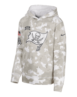 Подростковое худи Tampa Bay Buccaneers Salute to Service Primary Edge Club Big Kids' Nike NFL Pullover Hoodie