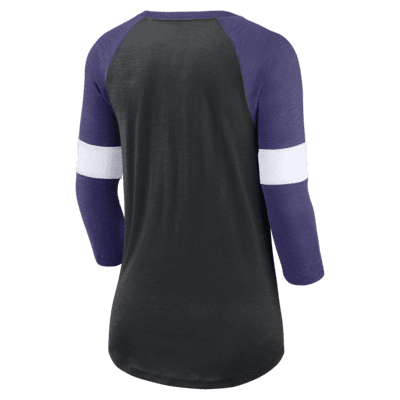 Playera de manga de 3/4 para mujer Nike Pride (NFL Baltimore Ravens ...