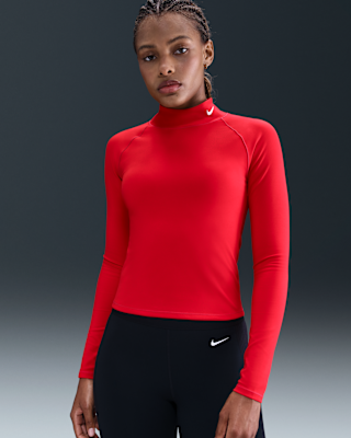 Женские  Nike Pro Dri-FIT Long-Sleeve Mock-Neck Top