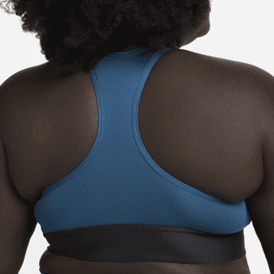 Nike Swoosh Women's Medium-Support 1-Piece Padded Longline Sports Bra (Plus Size)