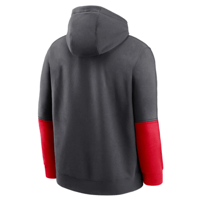 Sudadera con gorro sin cierre universitaria Nike para hombre Ohio State Buckeyes Sideline Team Issue Club