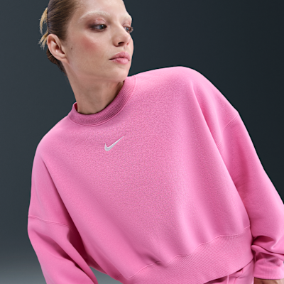Sudadera de cuello redondo sin cierre extra oversized para mujer Nike Sportswear Phoenix Fleece