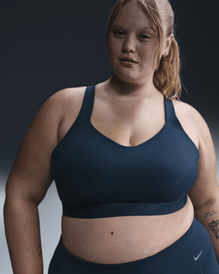 Женские  Nike Indy High Support Padded Adjustable Sports Bra (Plus Size)