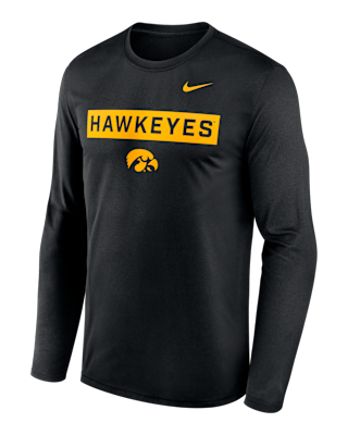Мужская футболка Iowa Primetime Legend 2-Hit Nike Dri-FIT College Long-Sleeve