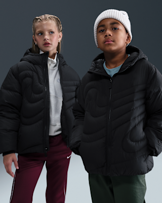 Детская куртка Nike Sportswear Swoosh Big Kids' Therma-FIT Loose Puffer