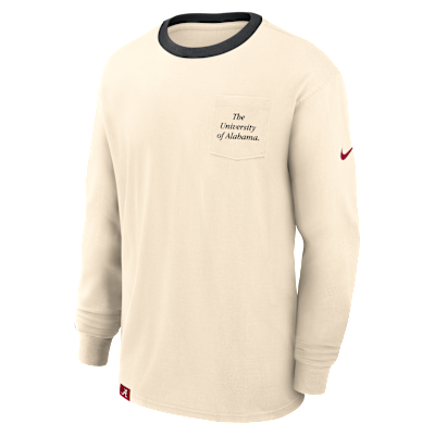 Alabama Athletic Prep Max90 Pocket Logo Men's Nike College Long-Sleeve T-Shirt