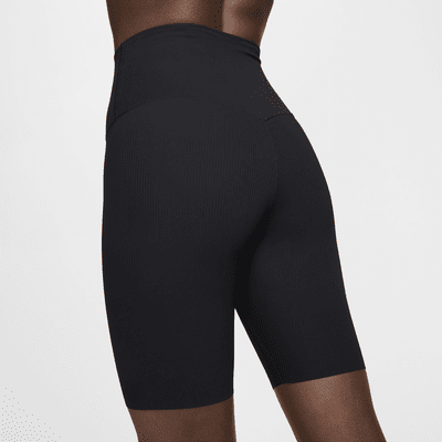 Shorts de ciclismo de tiro alto de 20 cm con soporte suave para mujer Nike Zenvy Rib