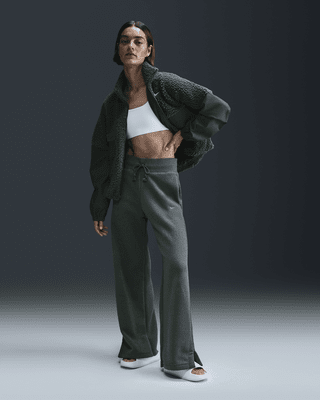 Женские  Nike Sportswear Phoenix Plush High-Waisted Wide-Leg Cozy Fleece Pants