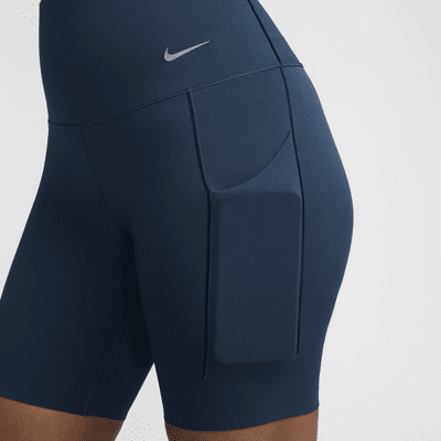 Nike Universa Women's Medium-Support High-Waisted 8" Biker Shorts with Pockets