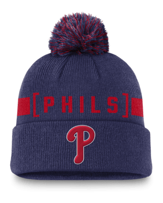 Мужские  Philadelphia Phillies Hometown Peak Nike MLB Cuffed Pom Beanie