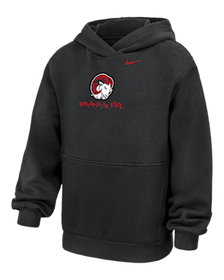 Детское худи Winston-Salem State University Club Fleece Big Kids' Nike College Hoodie