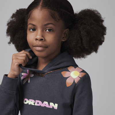 Conjunto de sudadera con gorro sin cierre para niños de preescolar Jordan Deloris Jordan Flowers