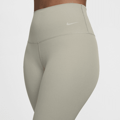 Nike Zenvy Rib Women's Gentle-Support High-Waisted 8" Biker Shorts