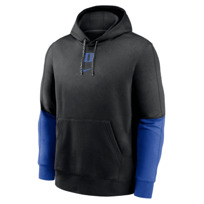 Sudadera con gorro sin cierre universitaria Nike para hombre Duke Blue Devils Sideline Team Issue Club