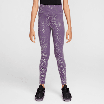 Nike One Big Kids' (Girls') Dri-FIT High-Waisted Leggings