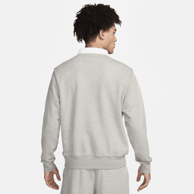 Polo de tejido Fleece de manga larga para hombre Nike Club Fleece