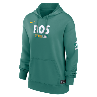 Boston Red Sox Authentic Collection City Connect Women's Nike Therma MLB Pullover Hoodie
