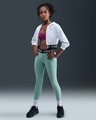 Детские тайтсы Nike Pro Girls' Mid-Rise Leggings