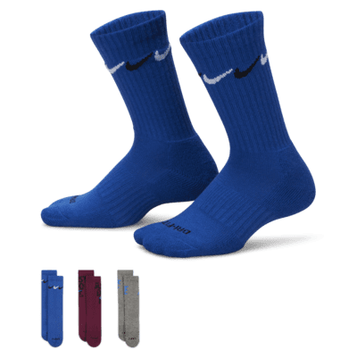 Nike Graphic Dri-FIT Crew Socks (3 Pairs) Little Kids' Socks