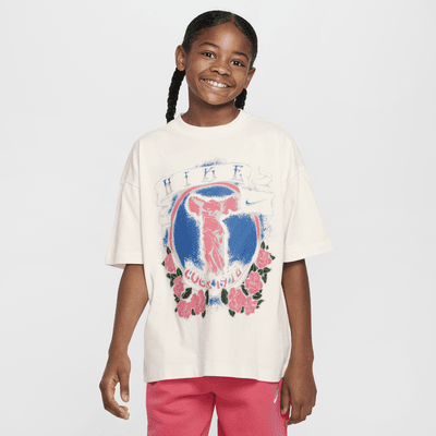 Playera oversized para niña talla grande Nike Sportswear